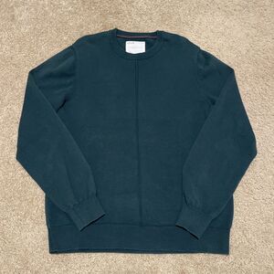 Five Four Los Angeles Large FF. LA Pascal Sweater Forest Green Crew Neck
